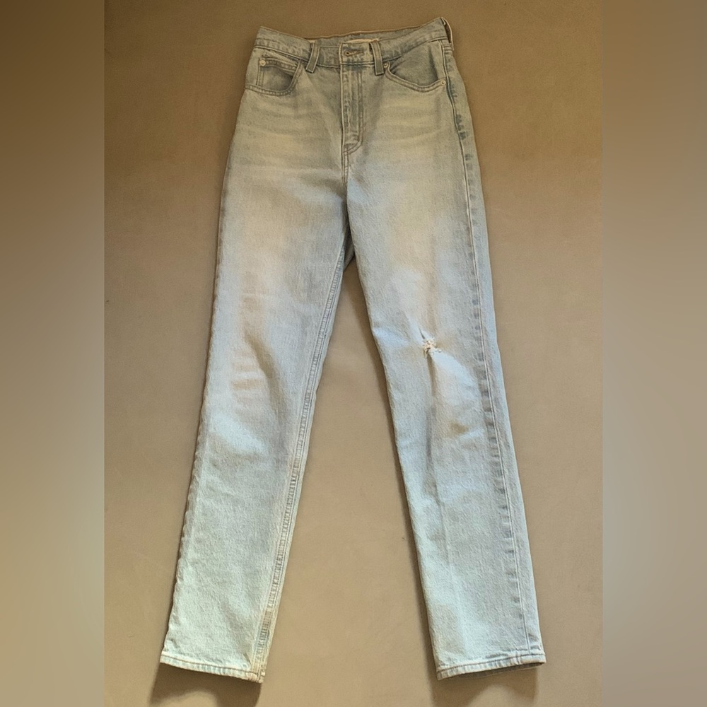 Levi's Sky Blue Straight Leg Jeans